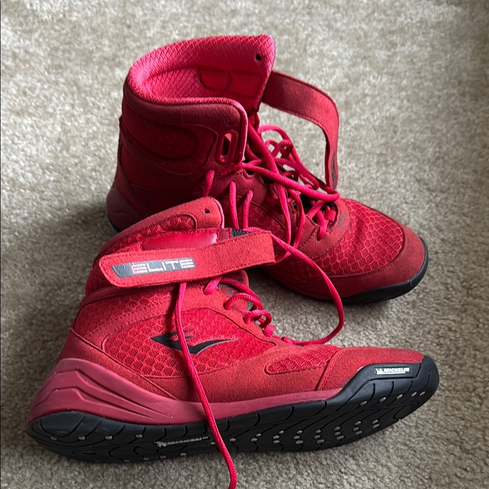 Elite Red Athletic Shoes